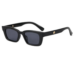 Vintage Rectangular Polarized Sunglasses 90's Style UV400 Protection