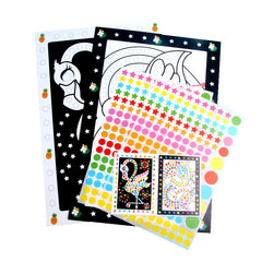 10 Sheets Puzzle Dot Stickers for Kids Cartoon Animals Early Education Toys