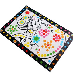10 Sheets Puzzle Dot Stickers for Kids Cartoon Animals Early Education Toys