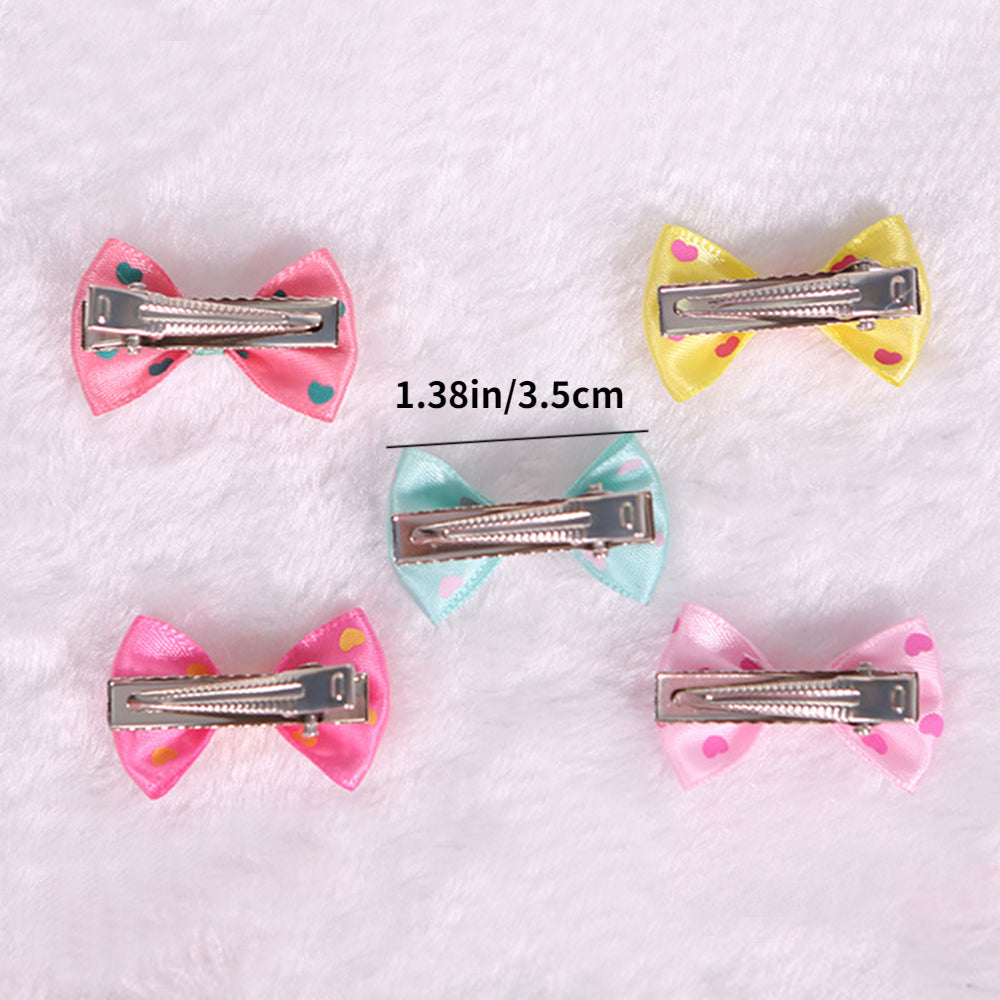 3pcs Stylish Pet Hair Clips for Small Dogs and Cats Set of Adorable Hair Bows