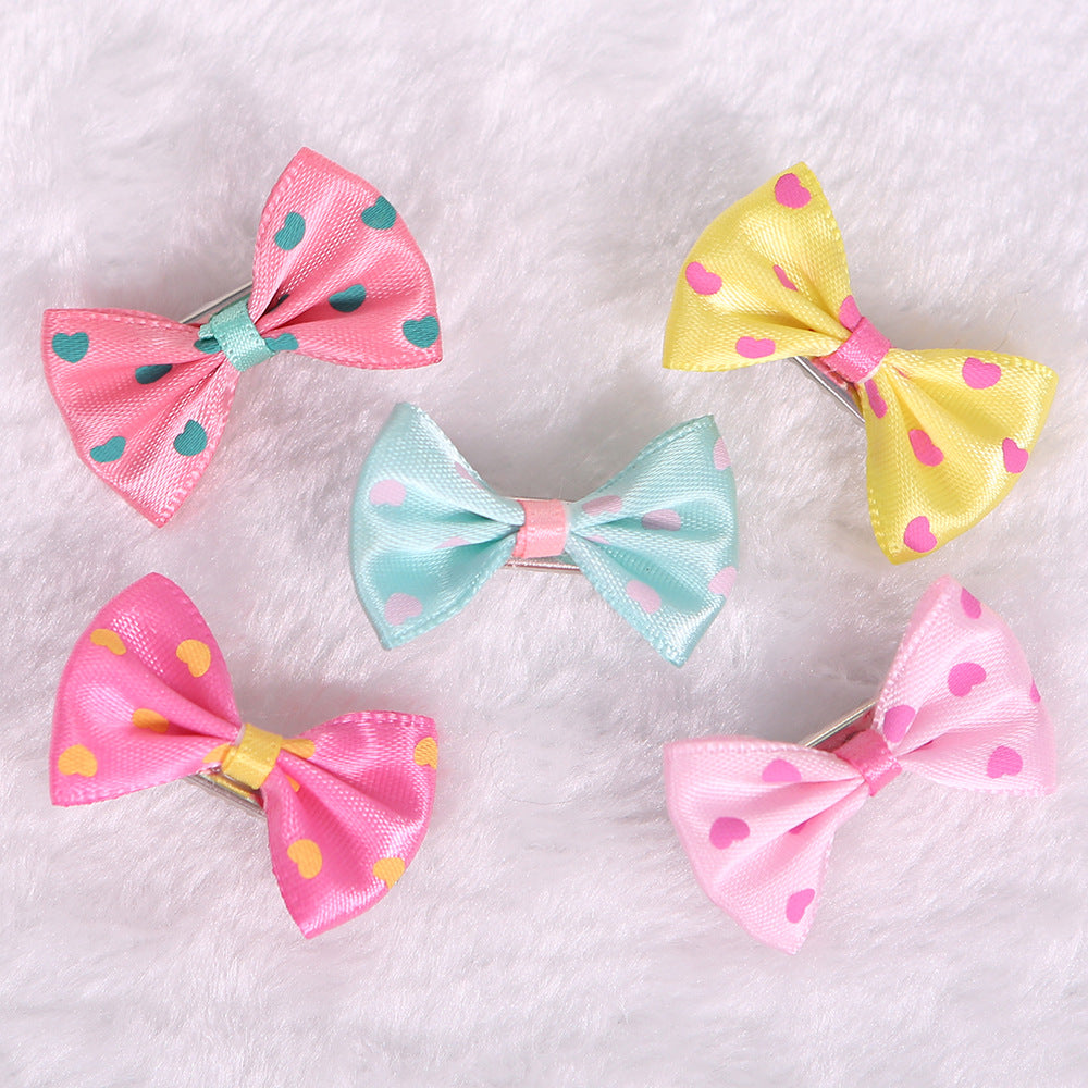 3pcs Stylish Pet Hair Clips for Small Dogs and Cats Set of Adorable Hair Bows
