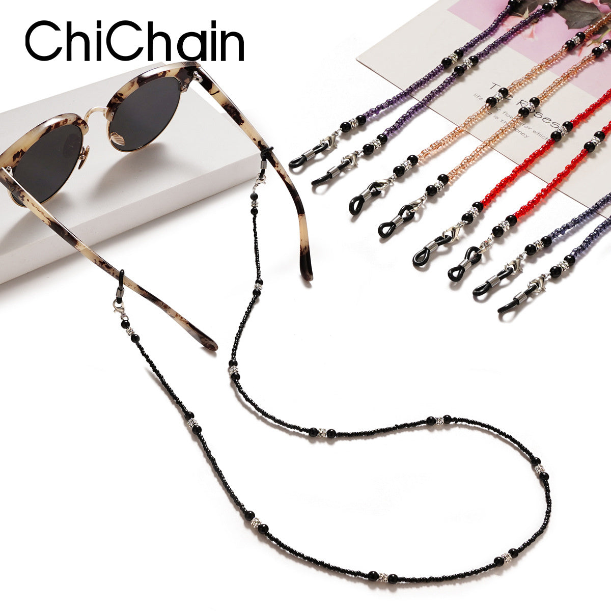 Fashion Eyeglass Strap Beaded Glasses Lanyard Vintage Eyewear Retainer