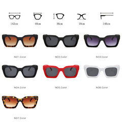 LeonLion Men's Clear Lens Sunglasses Retro Square Gradient