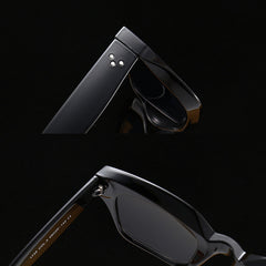 LeonLion Men's Clear Lens Sunglasses Retro Square Gradient