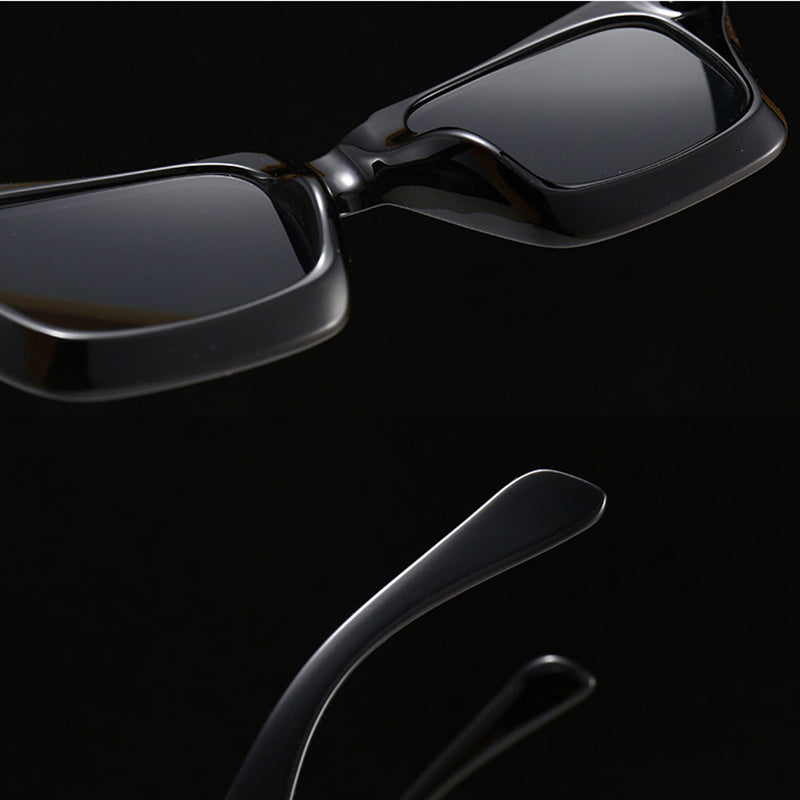LeonLion Men's Clear Lens Sunglasses Retro Square Gradient