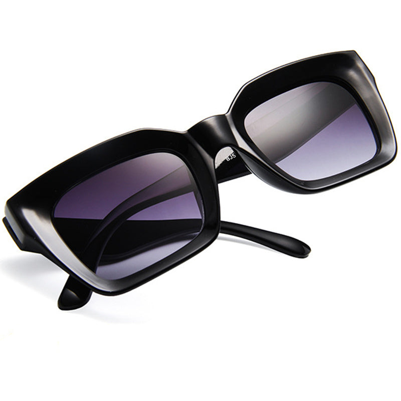 LeonLion Men's Clear Lens Sunglasses Retro Square Gradient