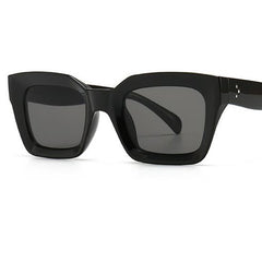 LeonLion Men's Clear Lens Sunglasses Retro Square Gradient