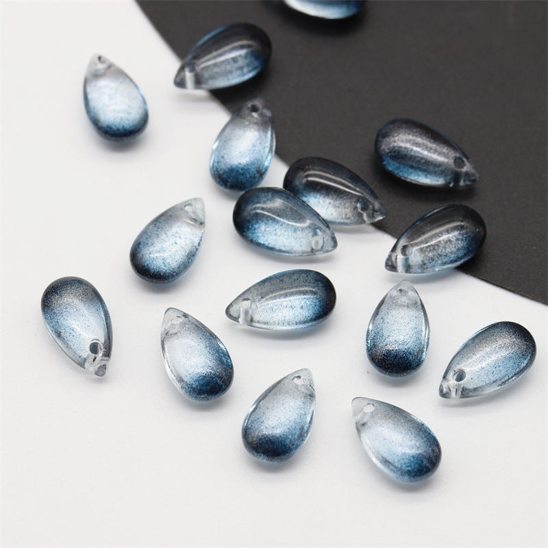 20pcs 8 15mm Large Teardrop Pendant Bead Crystal Glass DIY Beads Jewelry Making