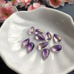 20pcs 8 15mm Large Teardrop Pendant Bead Crystal Glass DIY Beads Jewelry Making