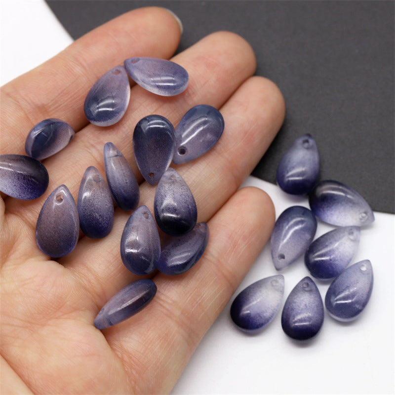 20pcs 8 15mm Large Teardrop Pendant Bead Crystal Glass DIY Beads Jewelry Making
