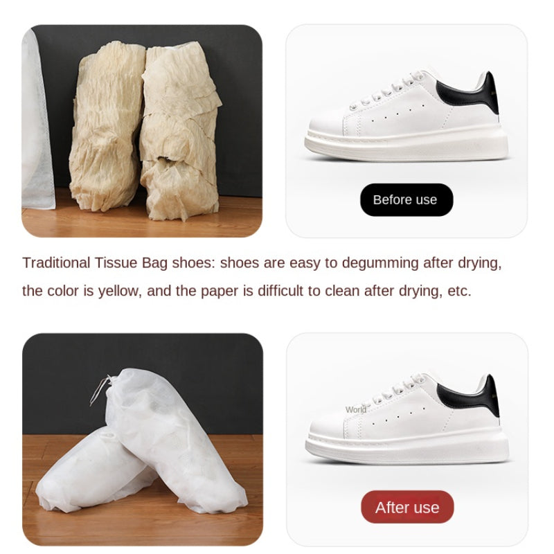 10pcs Nonwoven Dustproof Drawstring Shoe Bags