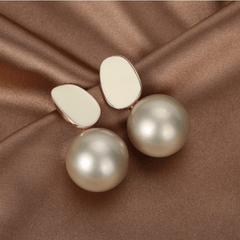Faux Pearl Dangle Earrings Alloy Ear Jewelry Female Decor Gift