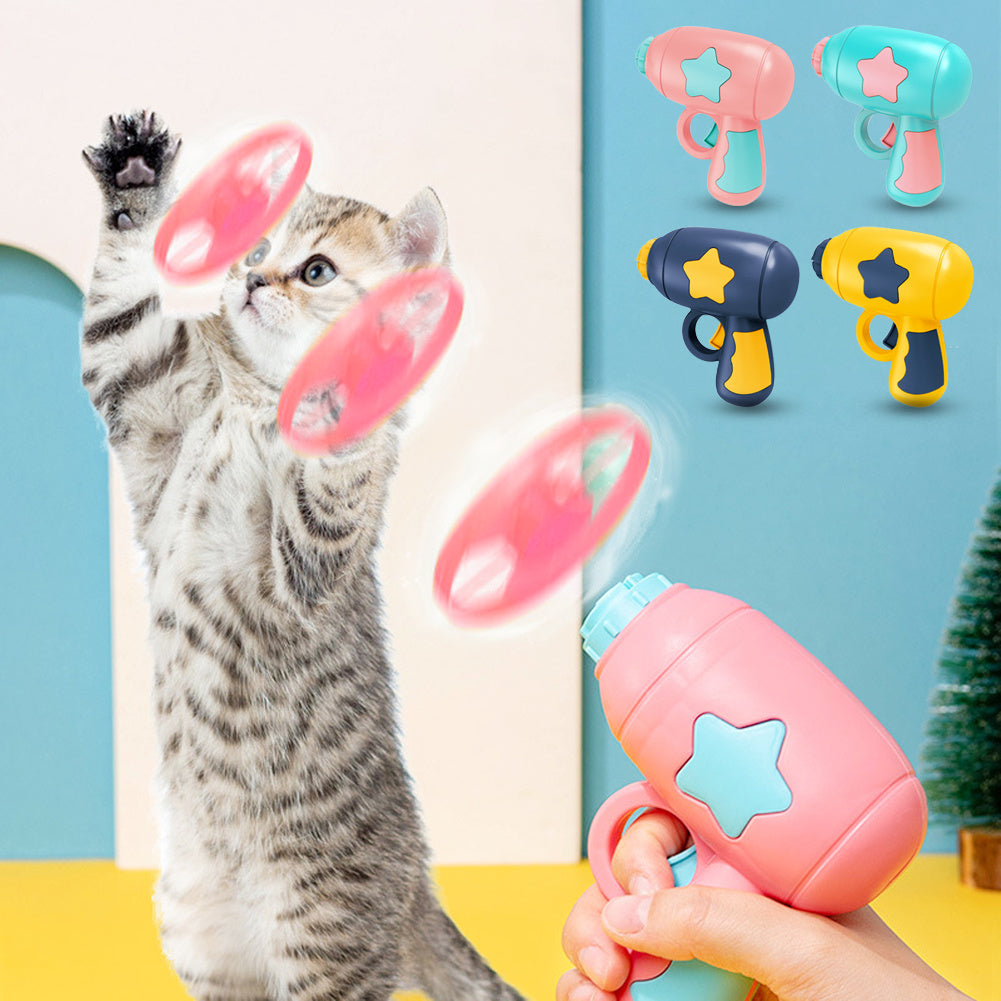 Interactive Teaser Gun Toy for Cats