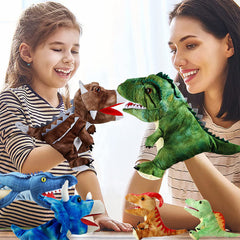 11" Hand Puppets Dinosaur Plush Stuffed Puppet Story Toys