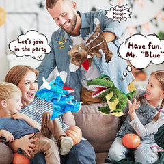 11" Hand Puppets Dinosaur Plush Stuffed Puppet Story Toys