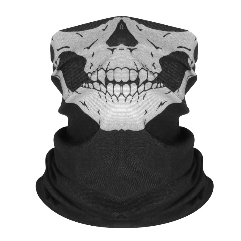 Skull Head Neck Seamless Face Mask Men's Anti Cold Bandana