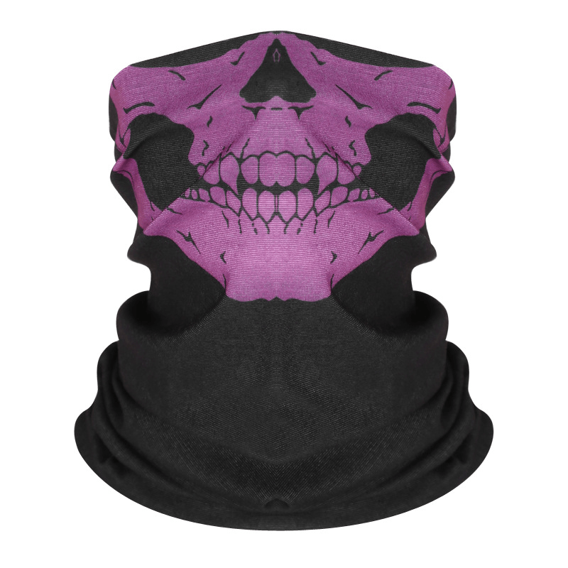 Skull Head Neck Seamless Face Mask Men's Anti Cold Bandana