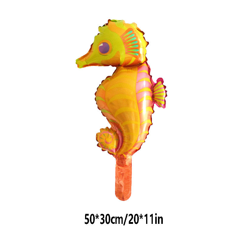 20-Piece Marine Animal Balloons Pack for Kids' Parties