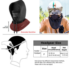 Men's Winter Cycling Mask & Headgear w/ Scarf Ski Motorcycle