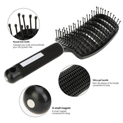 Professional Curved Detangling Comb for Fast Drying and Styling