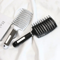 Professional Curved Detangling Comb for Fast Drying and Styling