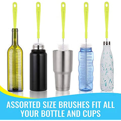 5pcs Long Handle Bottle Cleaner Set for Narrow Neck Beer B