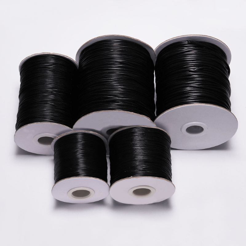 10M 32ft Pack 2mm Waxed Cord Rope PU Leather Necklace Thread String