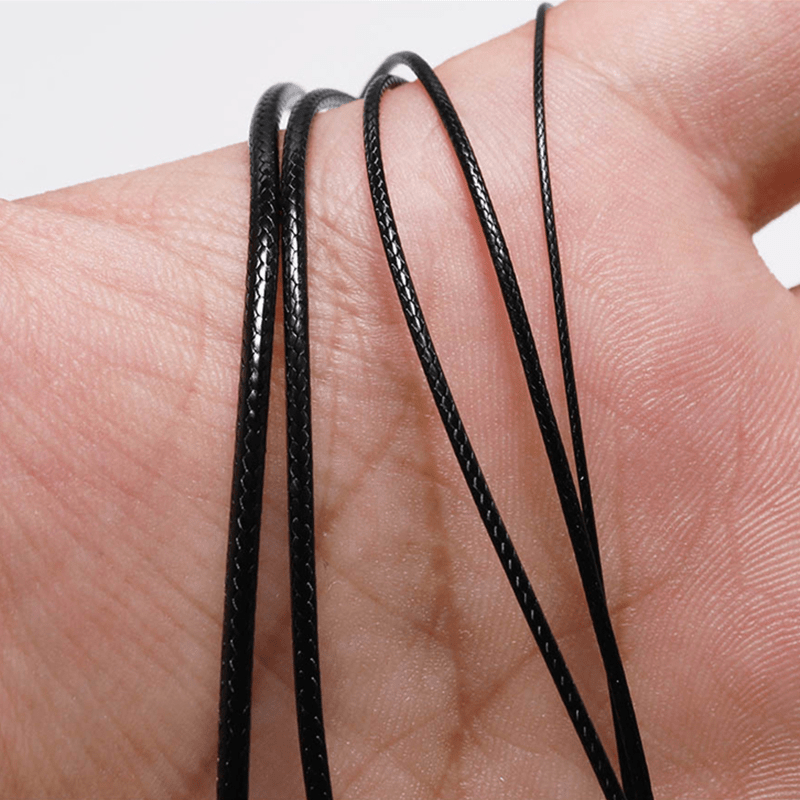 10M 32ft Pack 2mm Waxed Cord Rope PU Leather Necklace Thread String