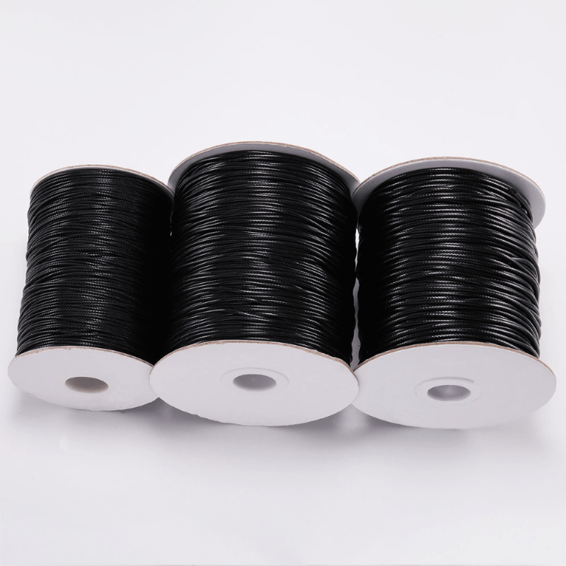 10M 32ft Pack 2mm Waxed Cord Rope PU Leather Necklace Thread String