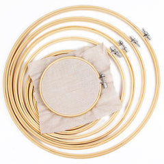 Embroidery Cross Stitch Wooden Frame Hoop Circle DIY Hand Craft Sewing Tool