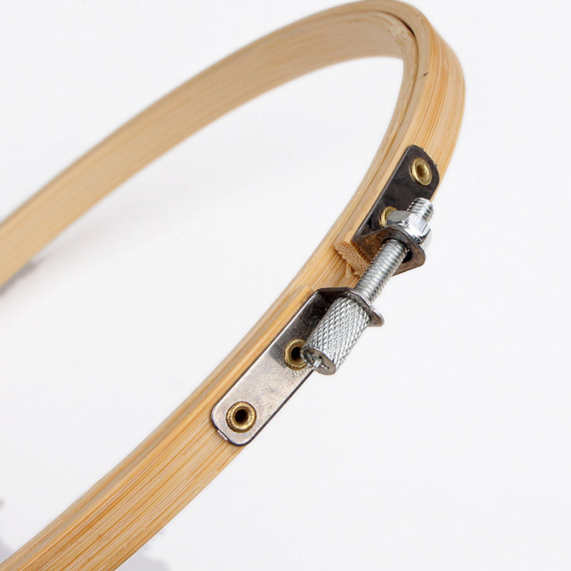 Embroidery Cross Stitch Wooden Frame Hoop Circle DIY Hand Craft Sewing Tool