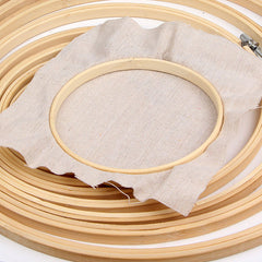 Embroidery Cross Stitch Wooden Frame Hoop Circle DIY Hand Craft Sewing Tool