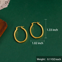 Temperament Zircon Hoop Earrings Zinc Alloy Ear Jewelry Accessories