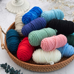 Mountain Peaks Embroidery Starter Kit Cross Stitch for Adults with Hoop Threads