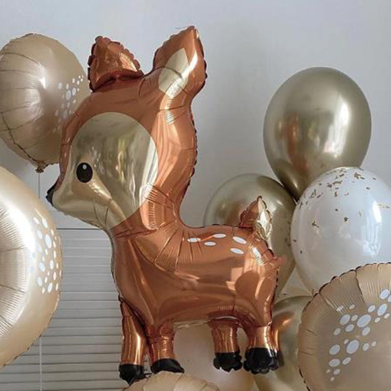 41 Inch Plum Deer Aluminum Film Balloons Forest Theme Party Decoration