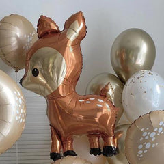41 Inch Plum Deer Aluminum Film Balloons Forest Theme Party Decoration