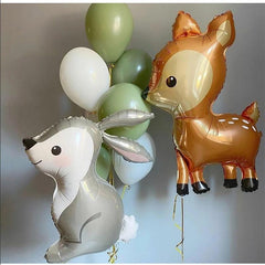 41 Inch Plum Deer Aluminum Film Balloons Forest Theme Party Decoration