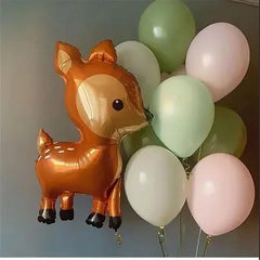 41 Inch Plum Deer Aluminum Film Balloons Forest Theme Party Decoration