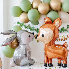 41 Inch Plum Deer Aluminum Film Balloons Forest Theme Party Decoration