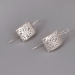 Celtic Rectangle Drop Earrings For Women