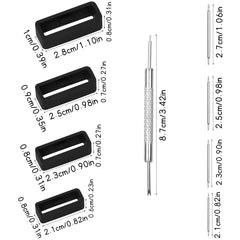 16pcs Watch Band Retaining Ring Silicone Replacement Strap Loop 18-24mm