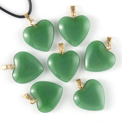 10pcs Love Heart Lampwork Necklace Pendant Czech Glass Charms Pendants