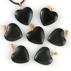 10pcs Love Heart Lampwork Necklace Pendant Czech Glass Charms Pendants