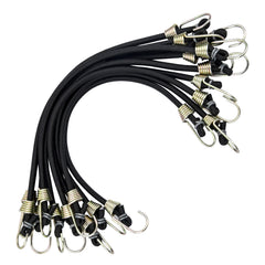 15Pcs Elastic Bungee Cords With Hooks Rubber Straps