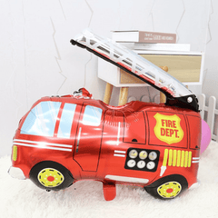 1pc 34Inch Extra Large Fire Truck Balloon - Party Decoration & Birthday Gift