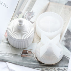 Round Concrete Jewelry Mold Resin Storage Silicone Mold