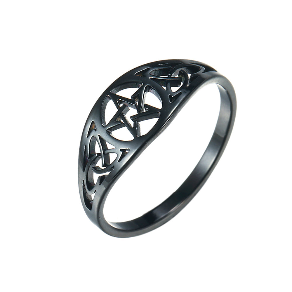 Irish Knot Celtics Star Ring Stainless Steel Jewelry