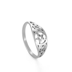 Irish Knot Celtics Star Ring Stainless Steel Jewelry