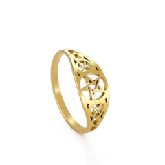 Irish Knot Celtics Star Ring Stainless Steel Jewelry