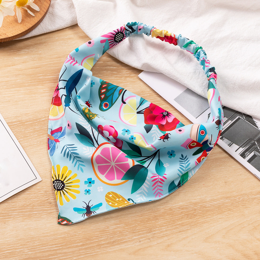 Butterfly Hair Bandanas Elastic Hair Scarf Hair Accessories For Women Girls